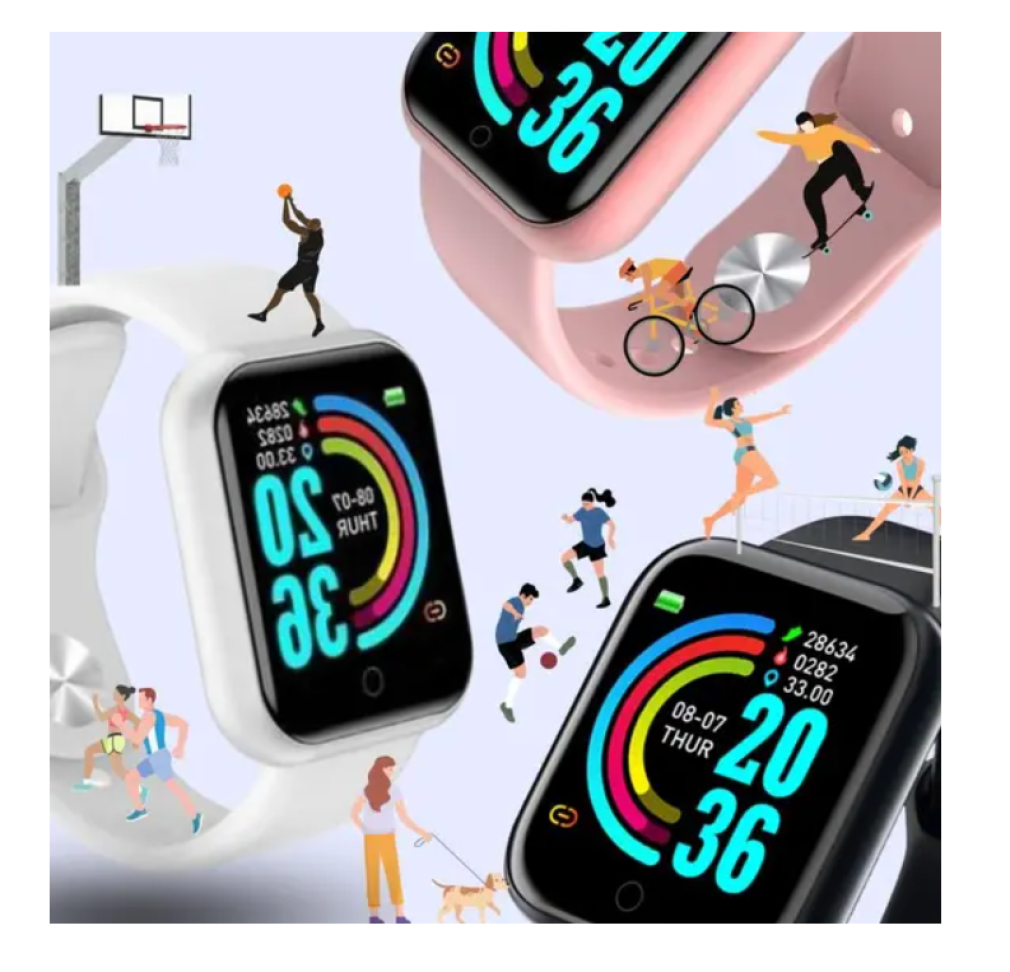Relogio Smartwatch Feminino Masculino D20 Fit Pro Inteligente Oferta - 01Smart - #4