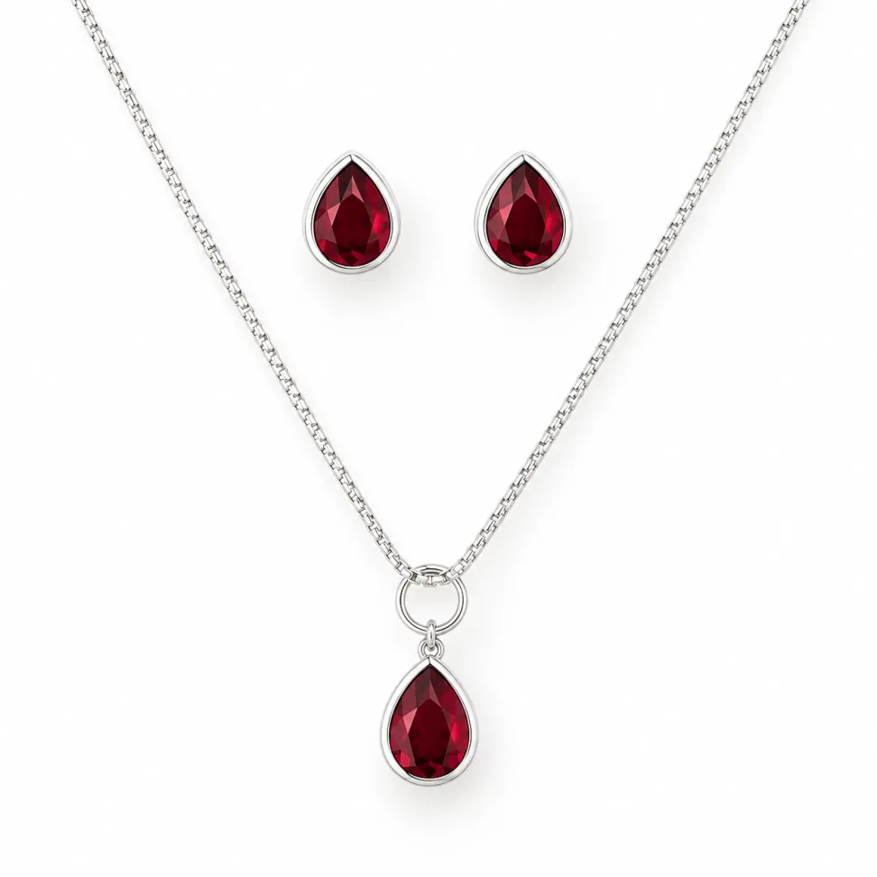 Conjunto Gota Vermelho