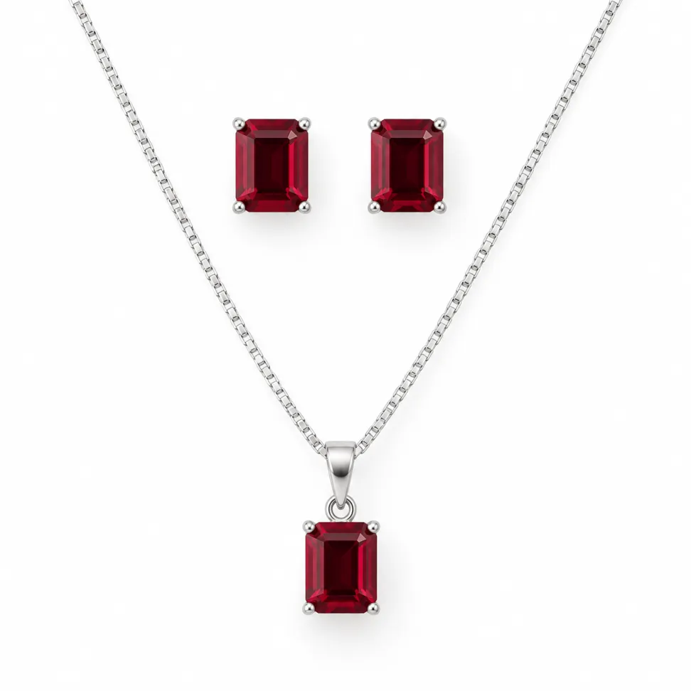 Conjunto Quadrado Vermelho