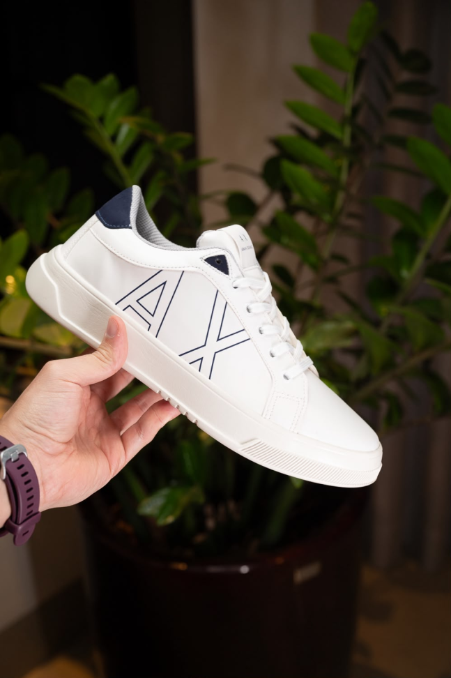 SAPATENIS AX EM COURO - BRANCO