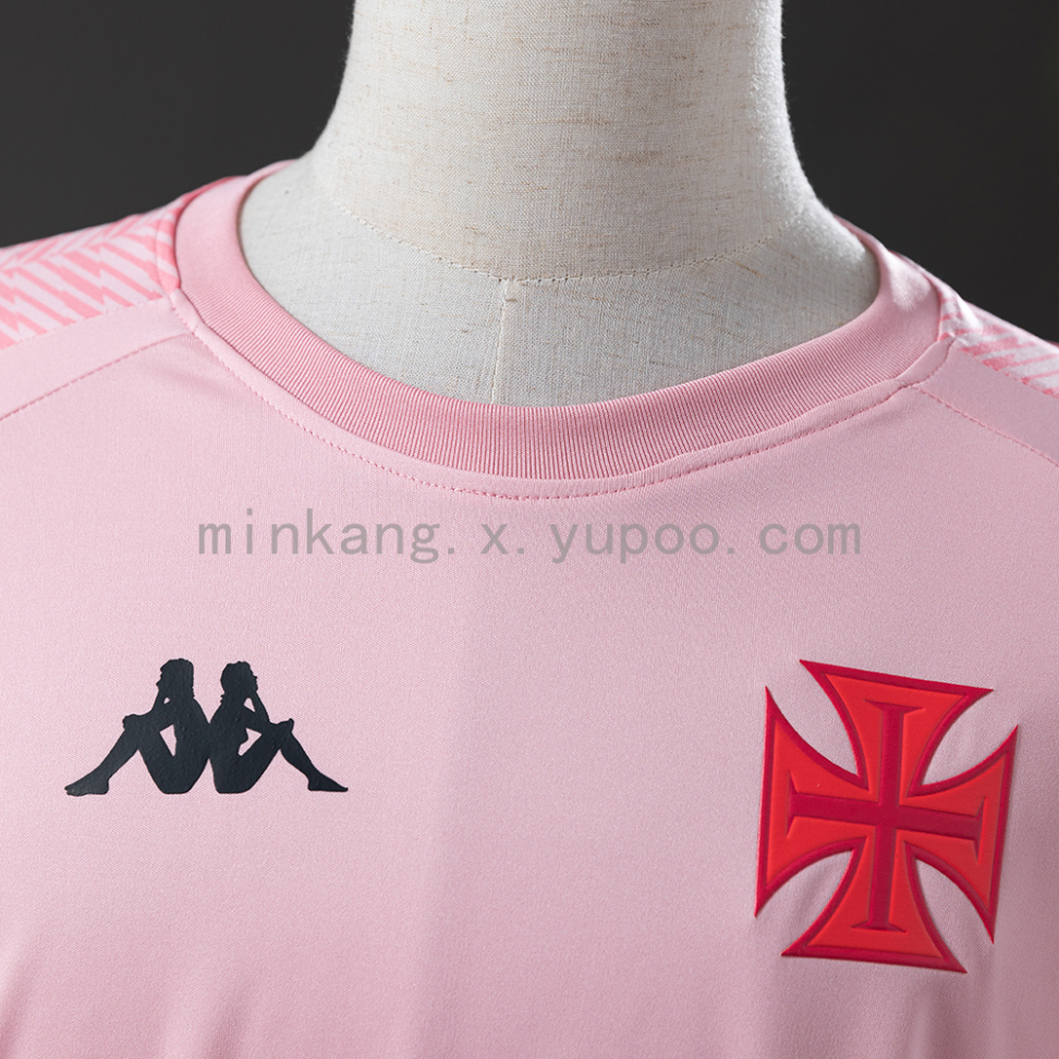 Camisa rosa do Vasco da Gama temporada 2024/25