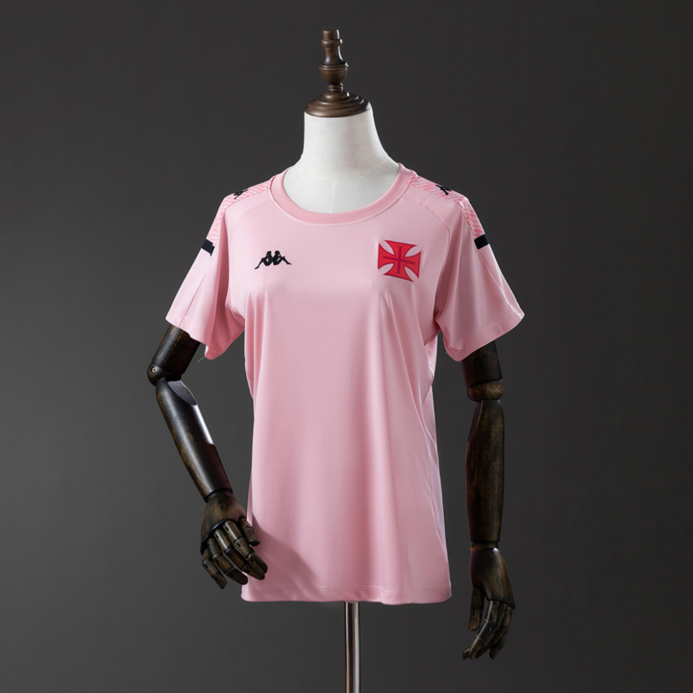 Camisa feminina rosa do Vasco da Gama temporada 2024/25
