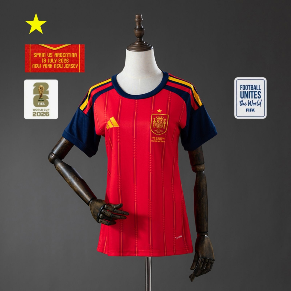 Camisa feminina da Espanha temporada 2026 - #10
