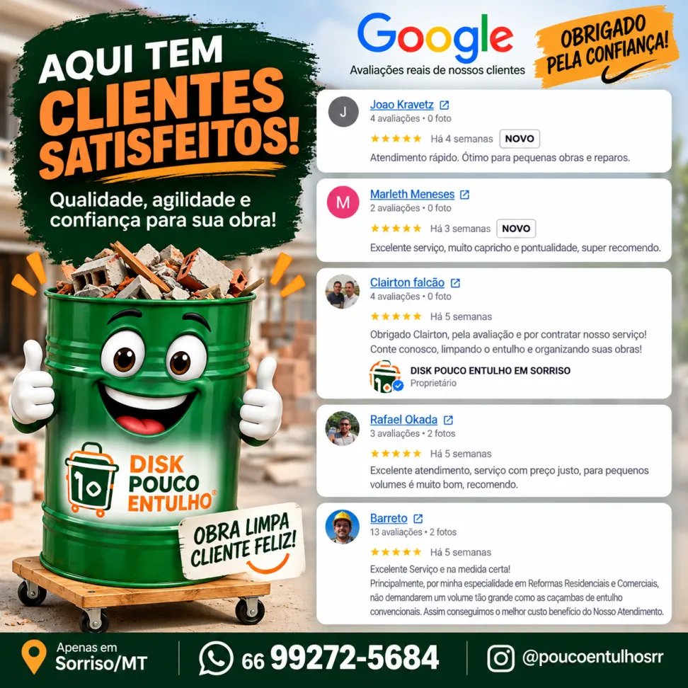 3 COLETORES DE ENTULHO 200 LITROS(3 DIAS ÚTEIS) - #3