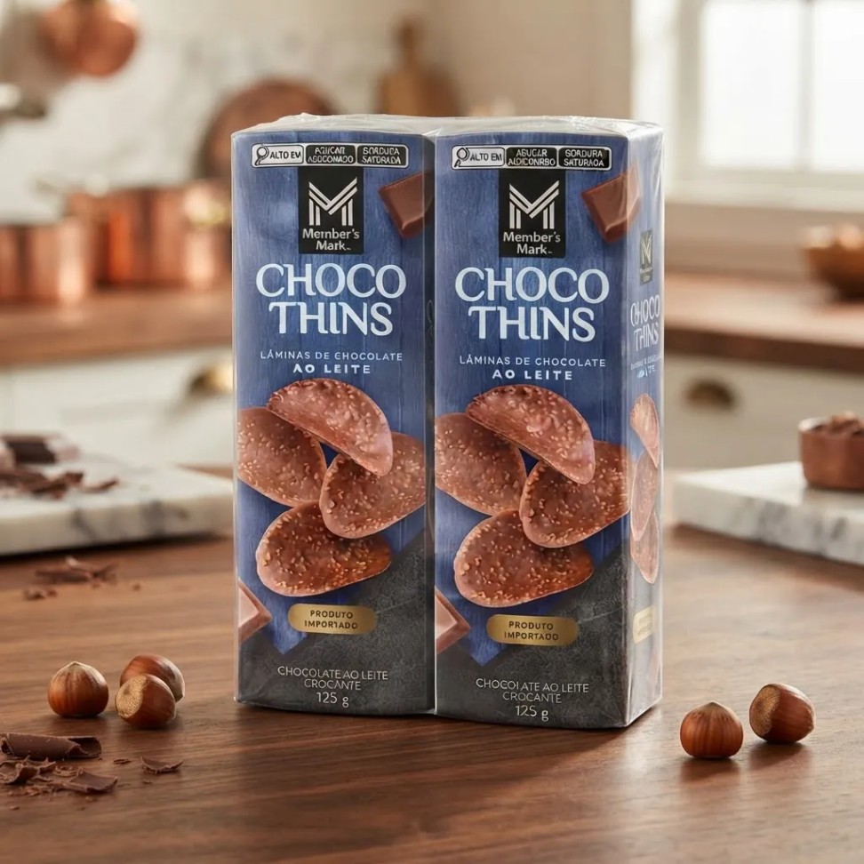 Choco Thins Ao Leite ou Dark  2x125g Member's Mark - #6