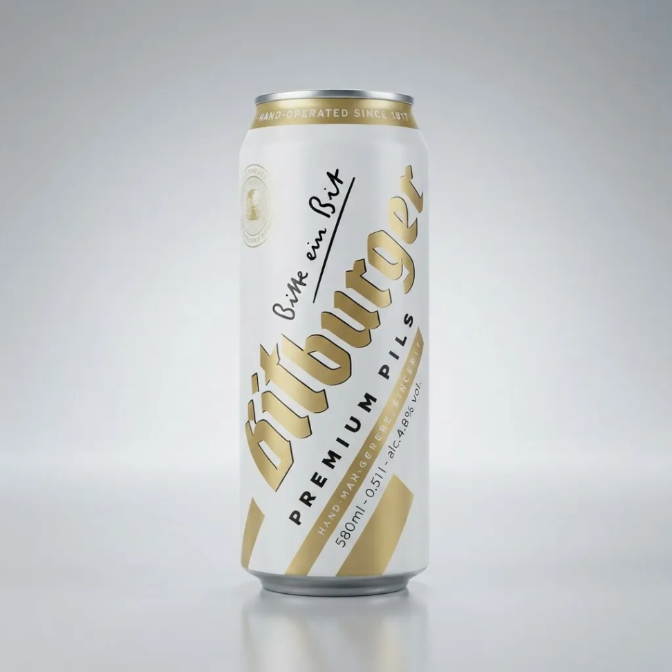 Kit Cerveja Bitburger 500ml Premium 5 Unidades 1 Copo