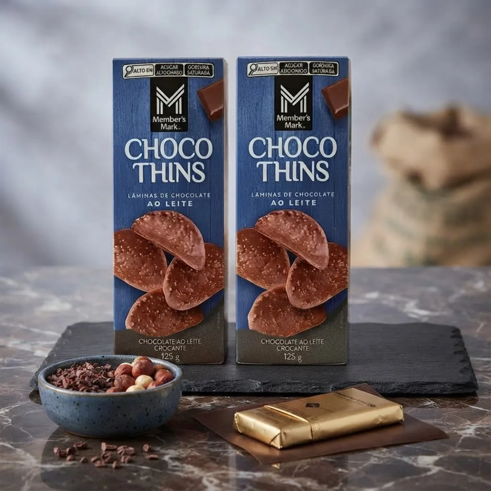Choco Thins Ao Leite ou Dark  2x125g Member's Mark - #4