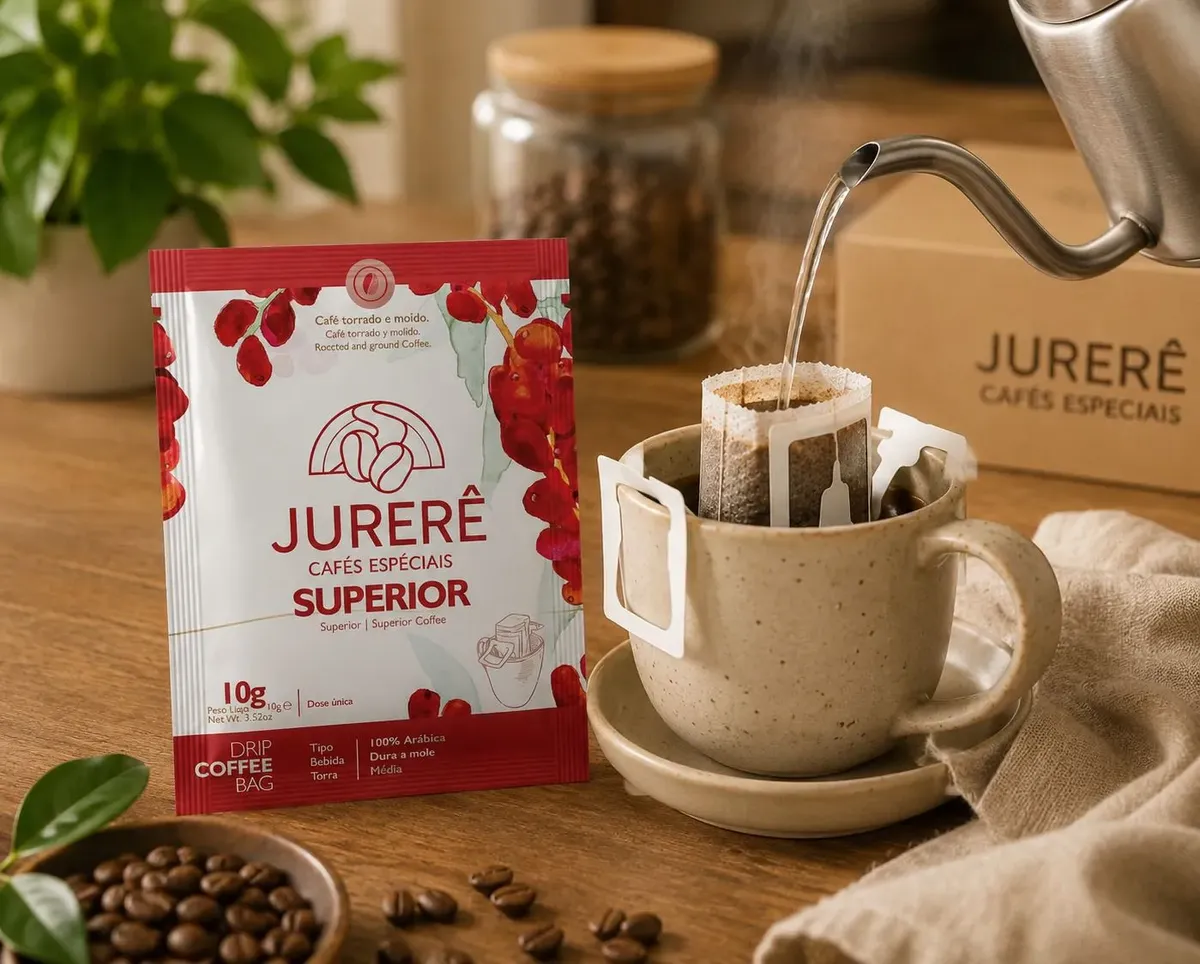 Café Jurerê Drip Coffee Bag Jurere Superior 100g - 10Un de 10g