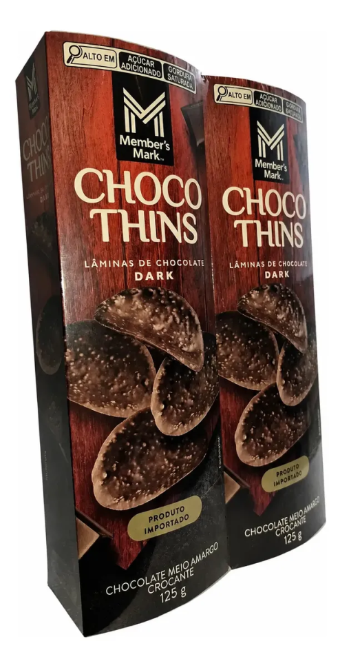 Choco Thins Ao Leite ou Dark  2x125g Member's Mark - #7