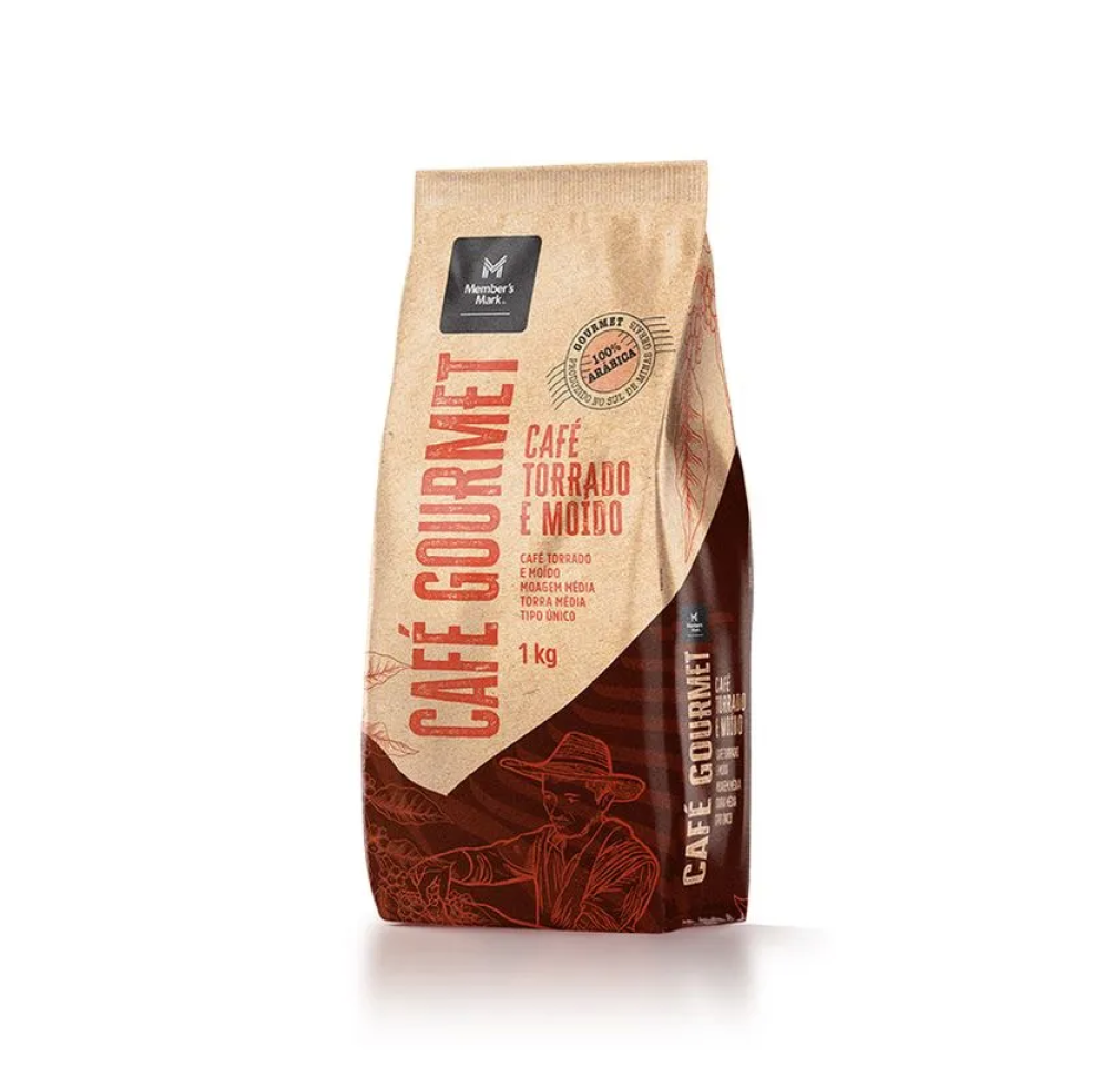 .Café Torrado Moído Member's Mark Gourmet Arábica 1kg
