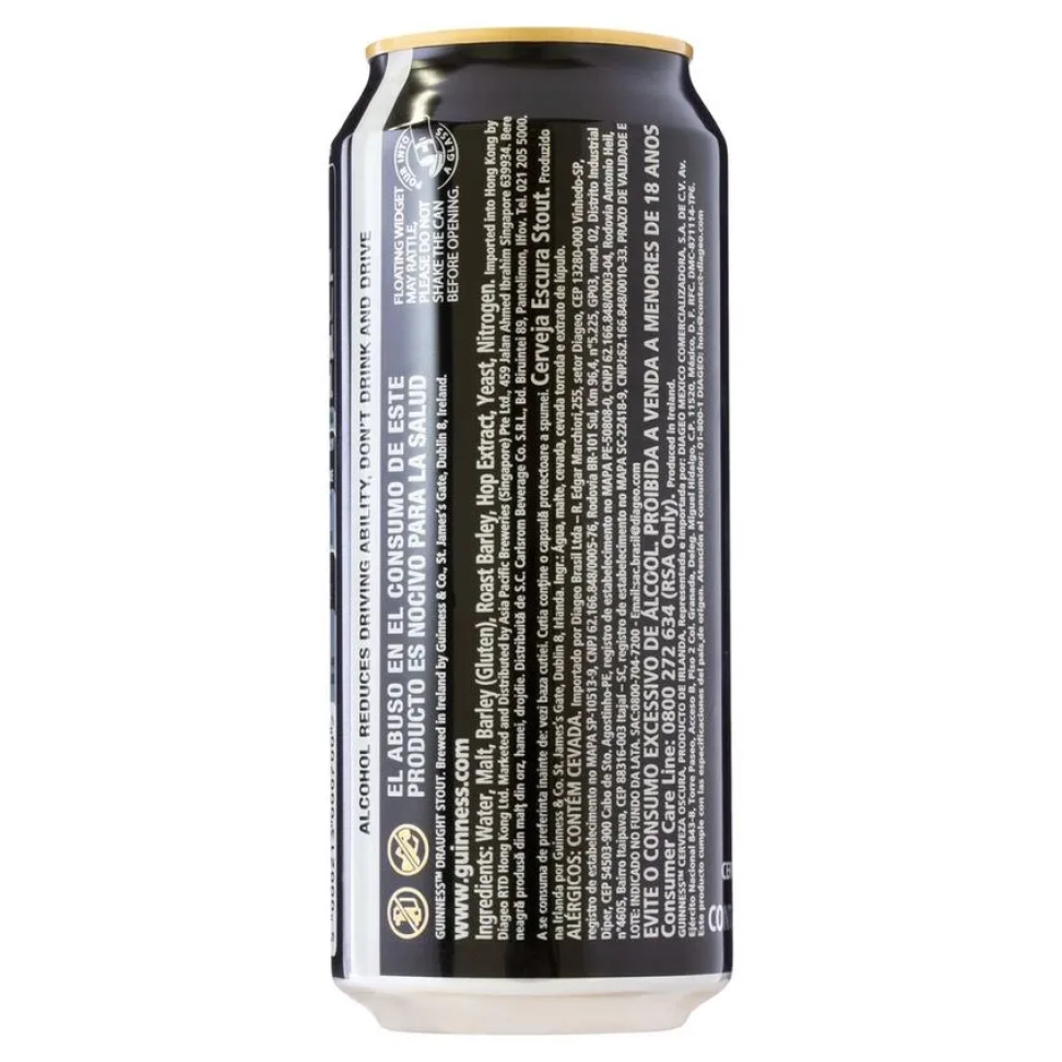 Cerveja Stout Draught Guinness Lata 440ml - #3