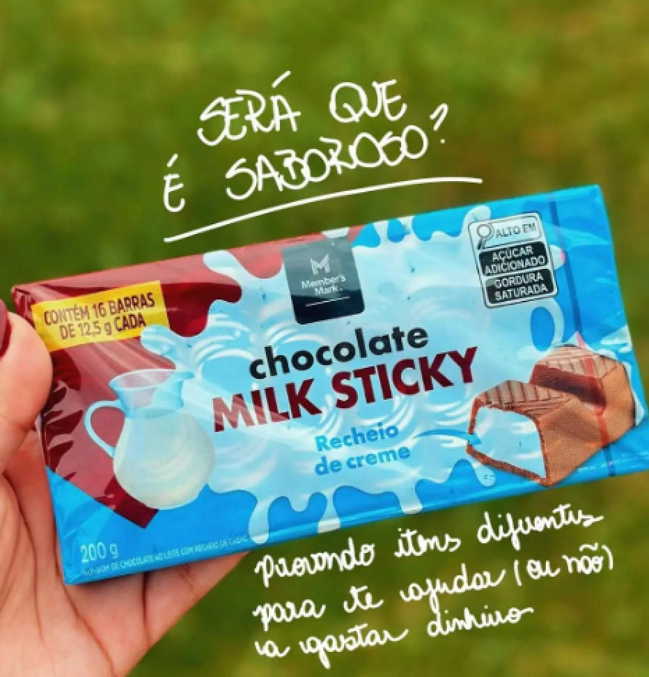 Chocolate Ao Leite Milky Sticky Member's Mark Caixa 200g - #4