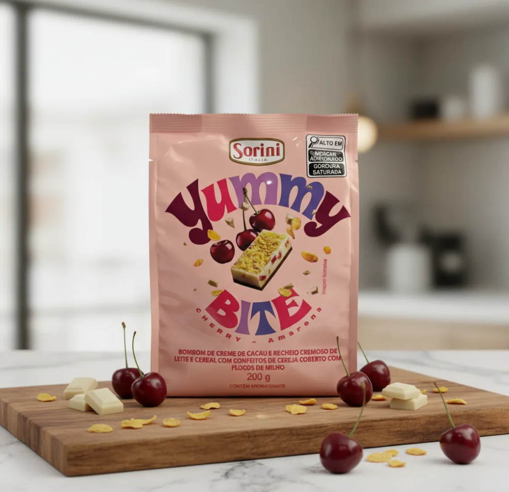 Bombom De Chocolate Cereal Cereja Yummy Bite 200g - Importado da Italia - #5