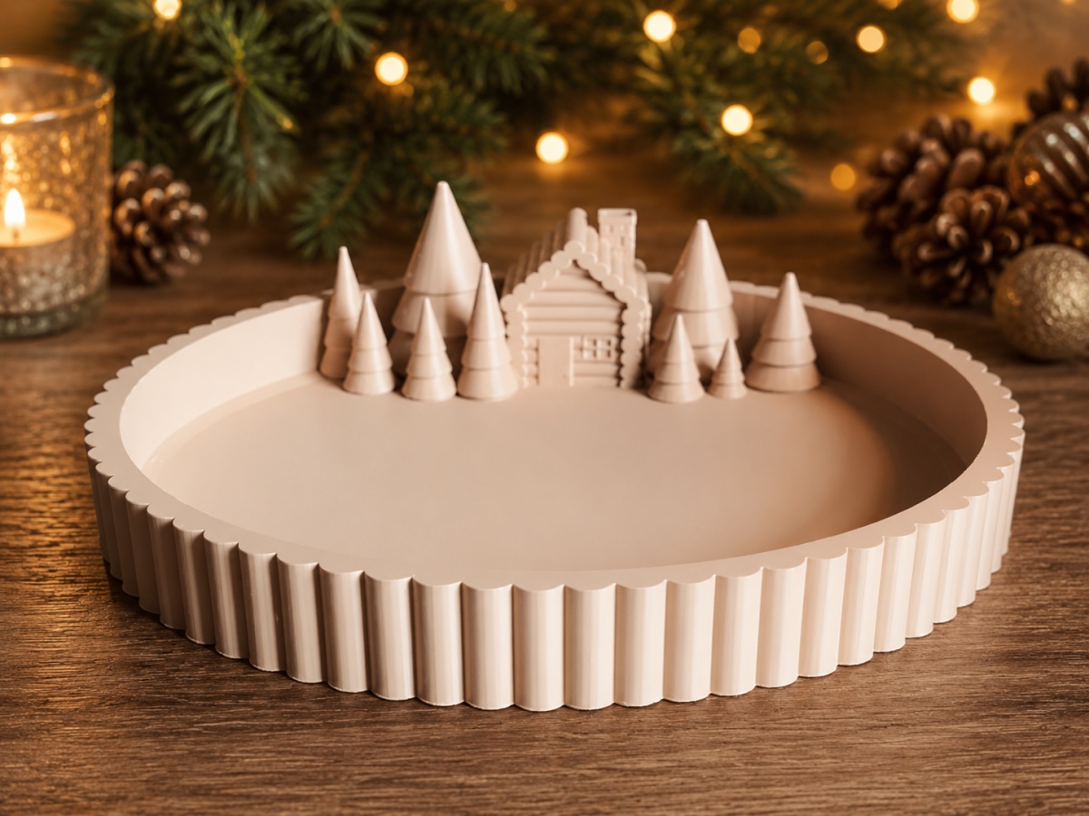 Bandeja Vila de Natal | Organizador Decorativo Natalino