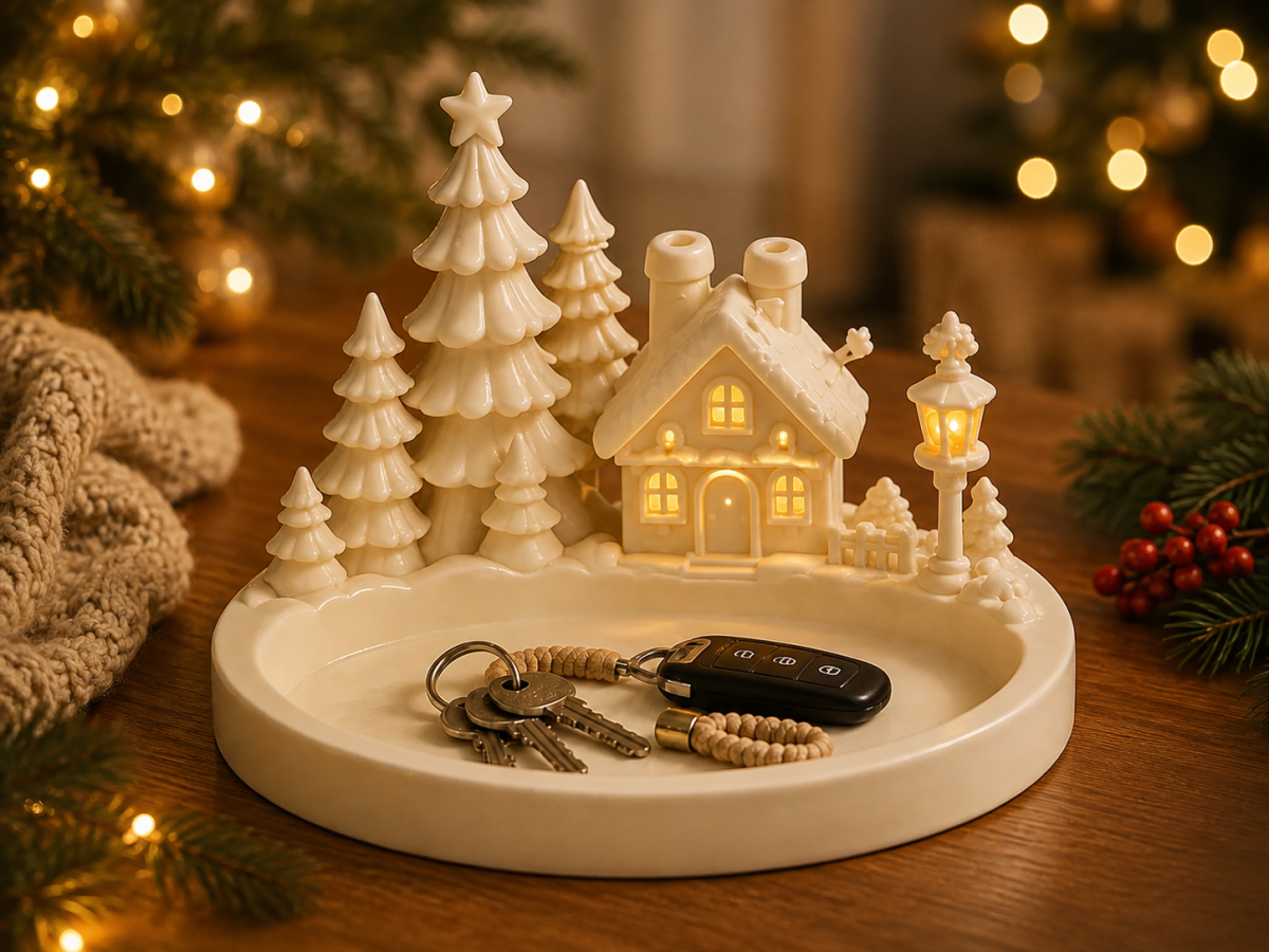 Bandeja Vila de Natal | Organizador Decorativo Natalino