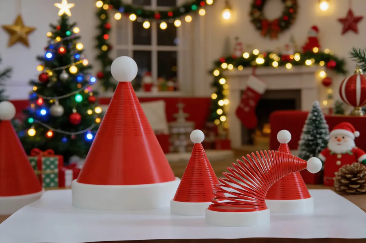 Gorro de Natal Flexível | Decoração Natalina Interativa