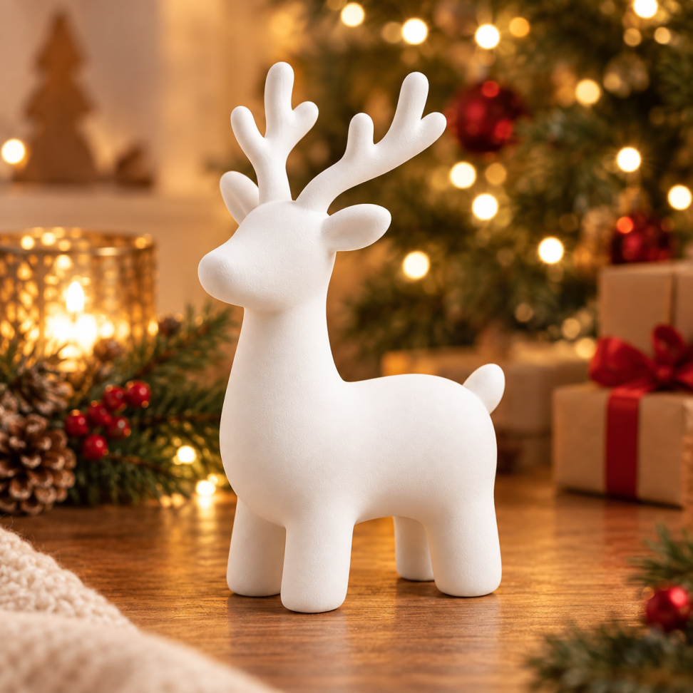 Rena Natalina Decorativa | Miniatura de Natal