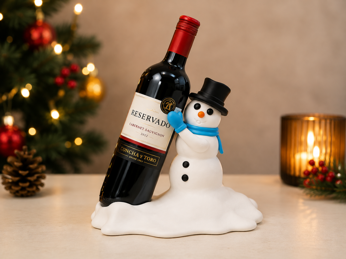 Boneco de Neve Porta-Garrafa de Vinho | Decoração de Natal Criativa