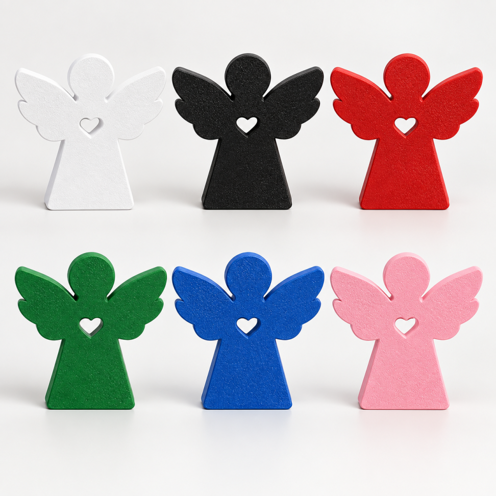 Anjo Natalino com Coração | Decoração de Natal - #5