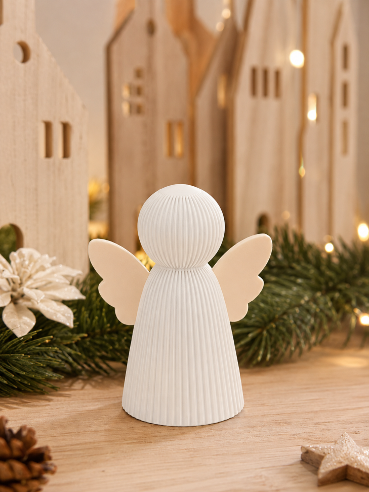 Anjo Natalino Canelado | Decoração de Natal Minimalista