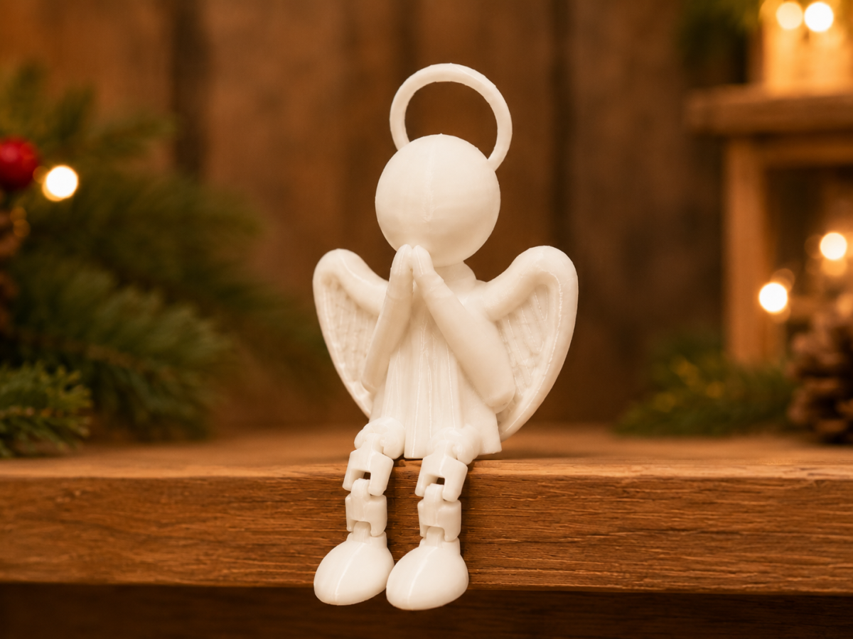 Anjo Articulado Minimalista | Guardião de Prateleira 👼✨