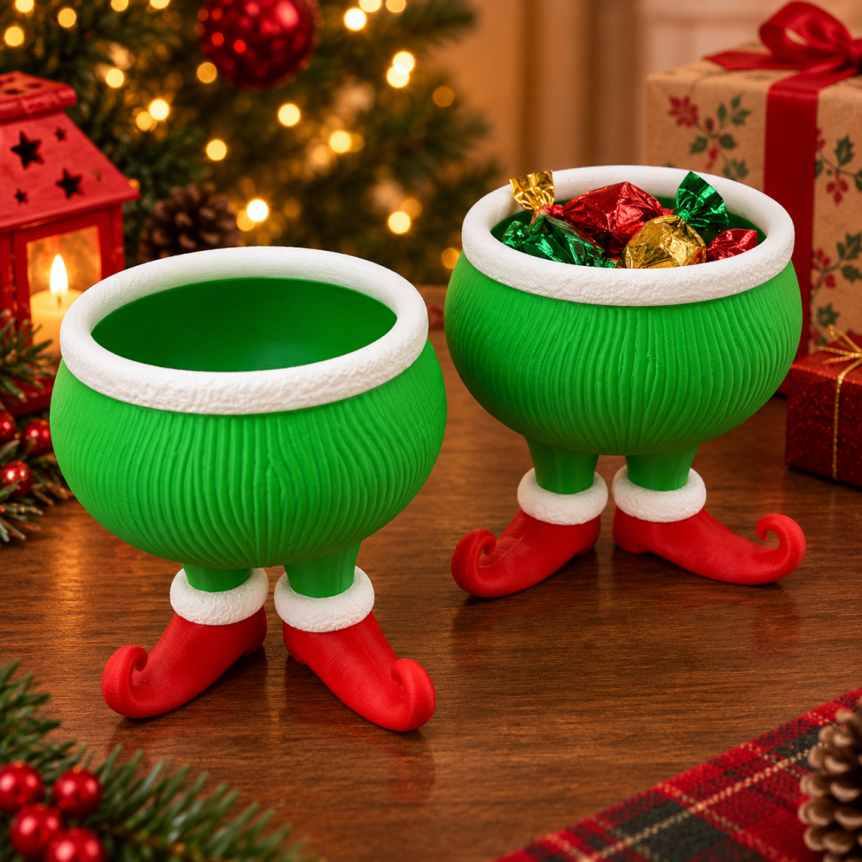 Porta-Doces Grinch Natalino | Decoração de Natal