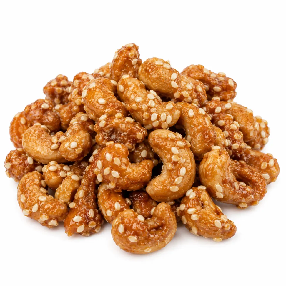 Castanha de Caju Caramelizada com Gergelim
