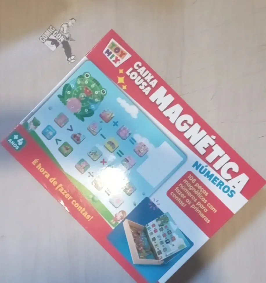 Caixa Lousa Magnética Números
