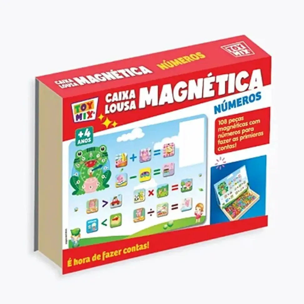 Caixa Lousa Magnética Números
