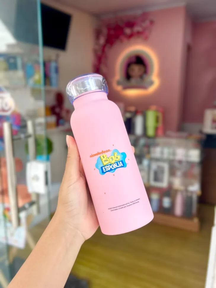 GARRAFA BUBBLE 500ML PATRICK - BOB ESPONJA
