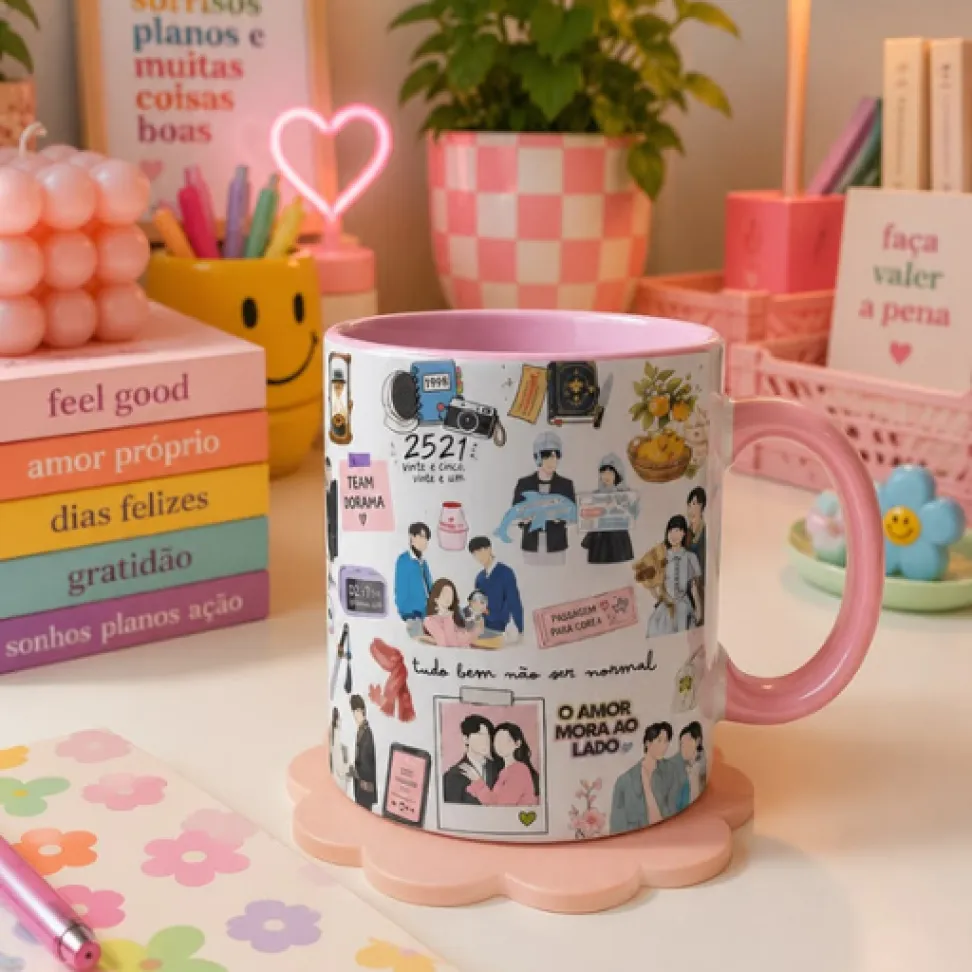 Caneca Colorida - Personalizada