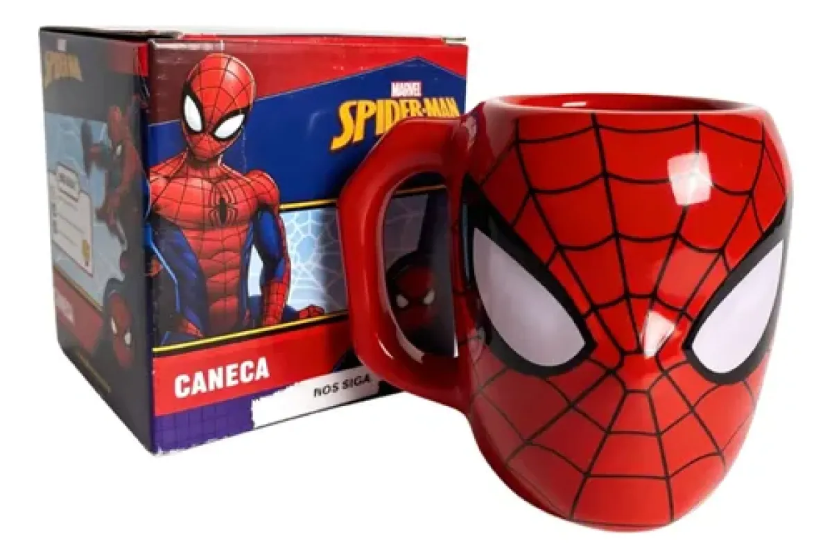 CANECA FORMATO 3D 400ML SPIDER MAN - #4