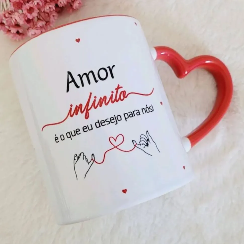Caneca Alça Coração - Personalizada - #3