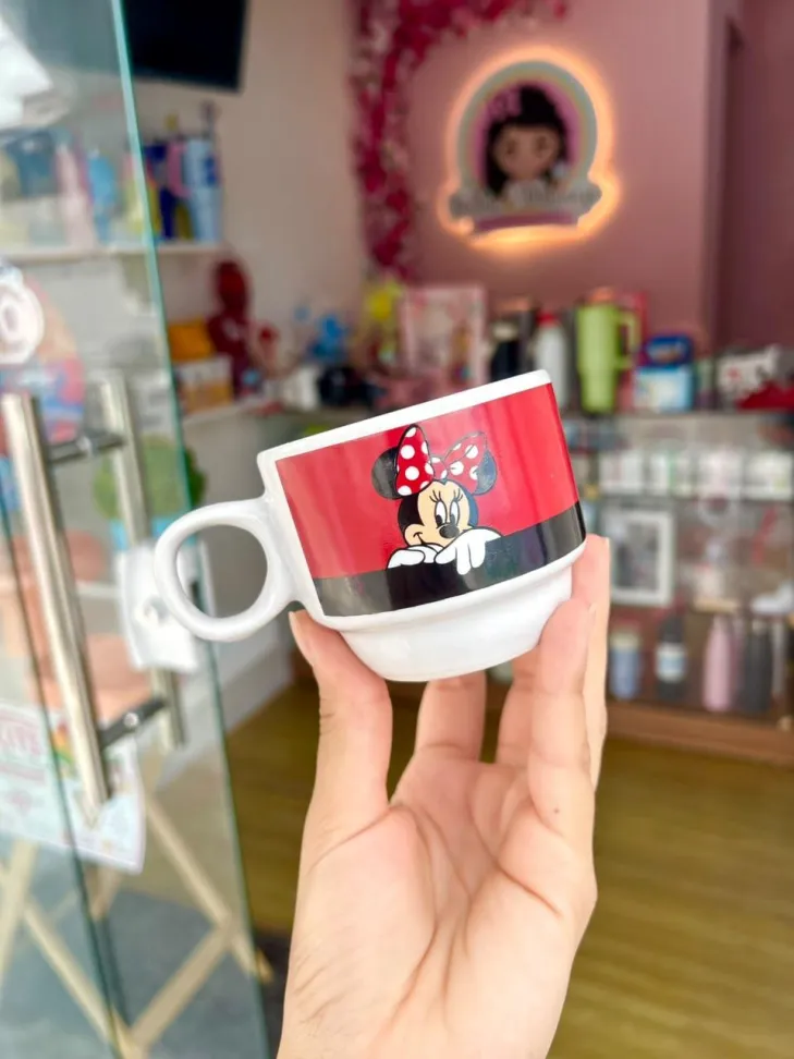 Kit de Canecas/Xícaras Empilháveis Mickey e Minnie Disney - #3