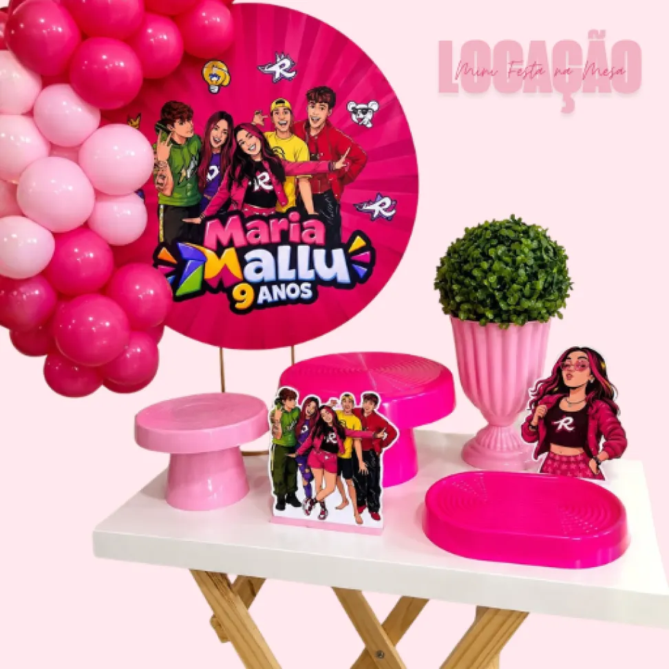 Locação de Mini Festa na Mesa