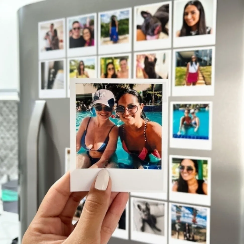 Foto Polaroid com Ímã de Geladeira 8x9 - 6 Unidades