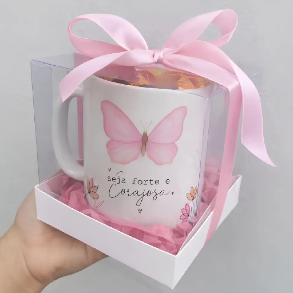 Caneca Personalizada com Caixa de Acetato