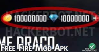 Free Fire Mod Menu Diamonds Infinite1.107.0