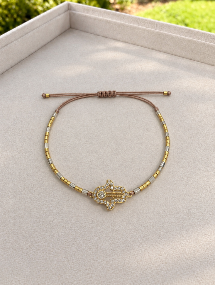 Pulseira Hamsá (contra mal olhado)