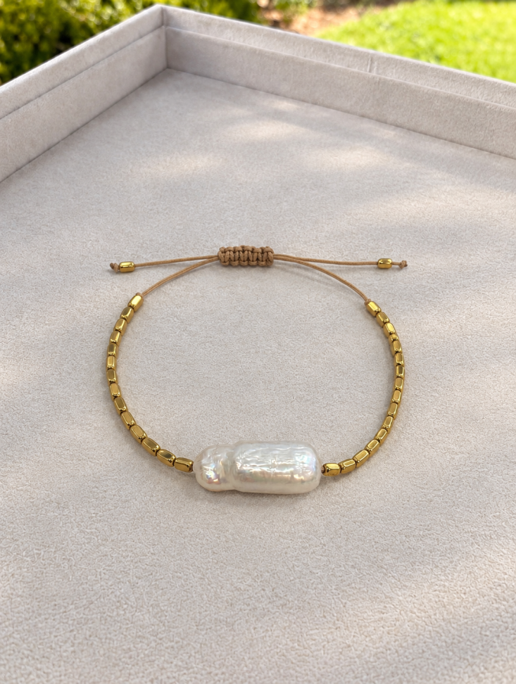 Pulseira pérolas de água doce
