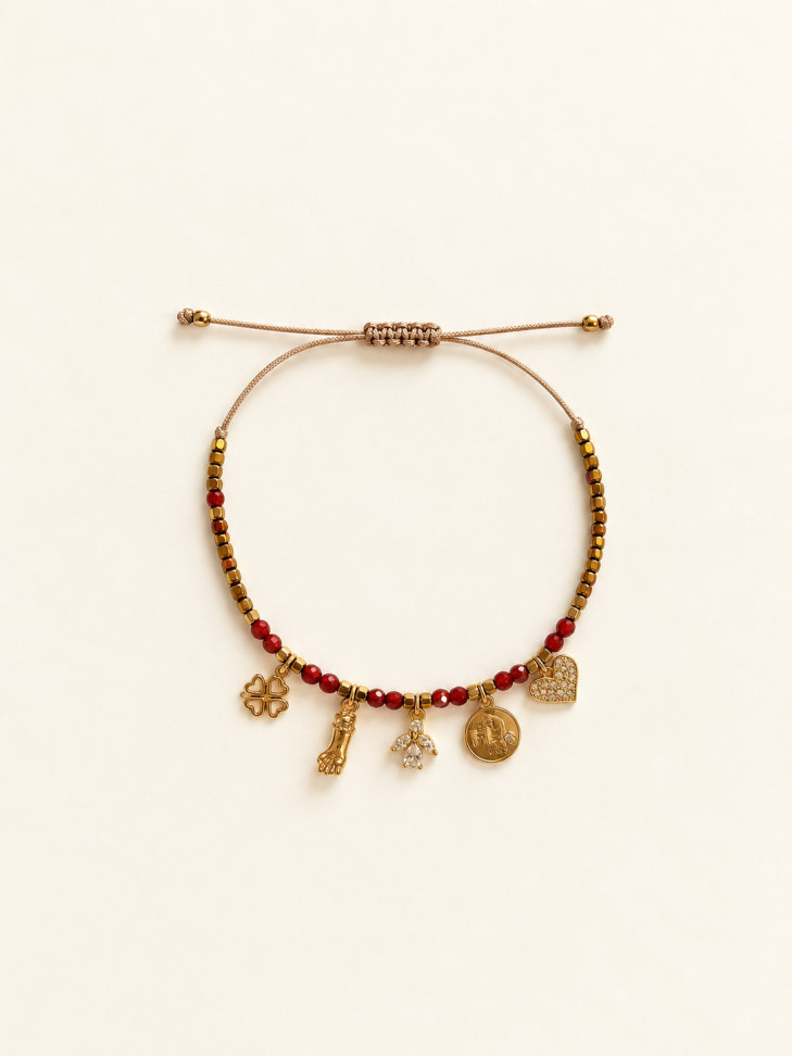 Pulseira Jade Bordô