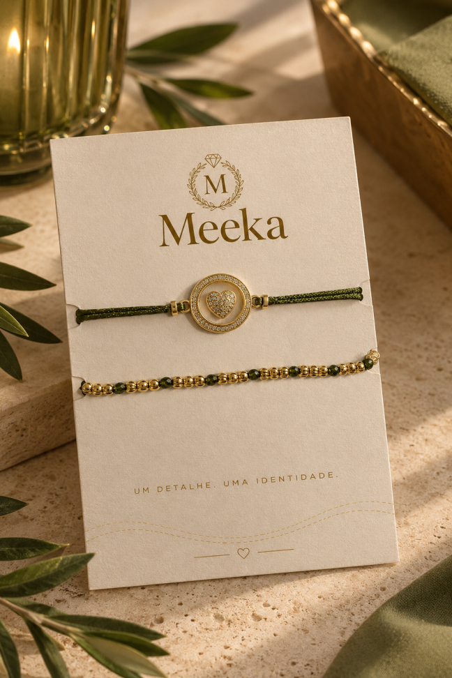 Kit 2 pulseiras Olive’s Heart