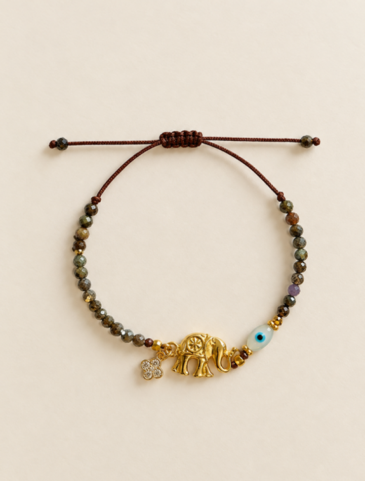 Pulseira elefante olho grego