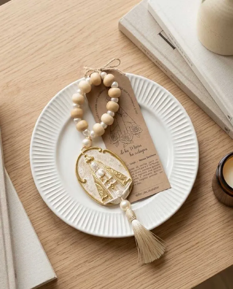 ADORNO - Terço de mesa dezena | Decorativo porta, mesa, parede