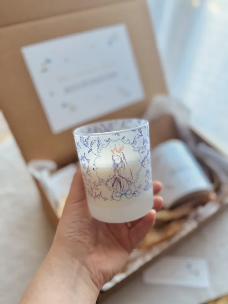 VELA - De 150g tampa de pinus, vidro estampado | PERSONALIZADO - #6