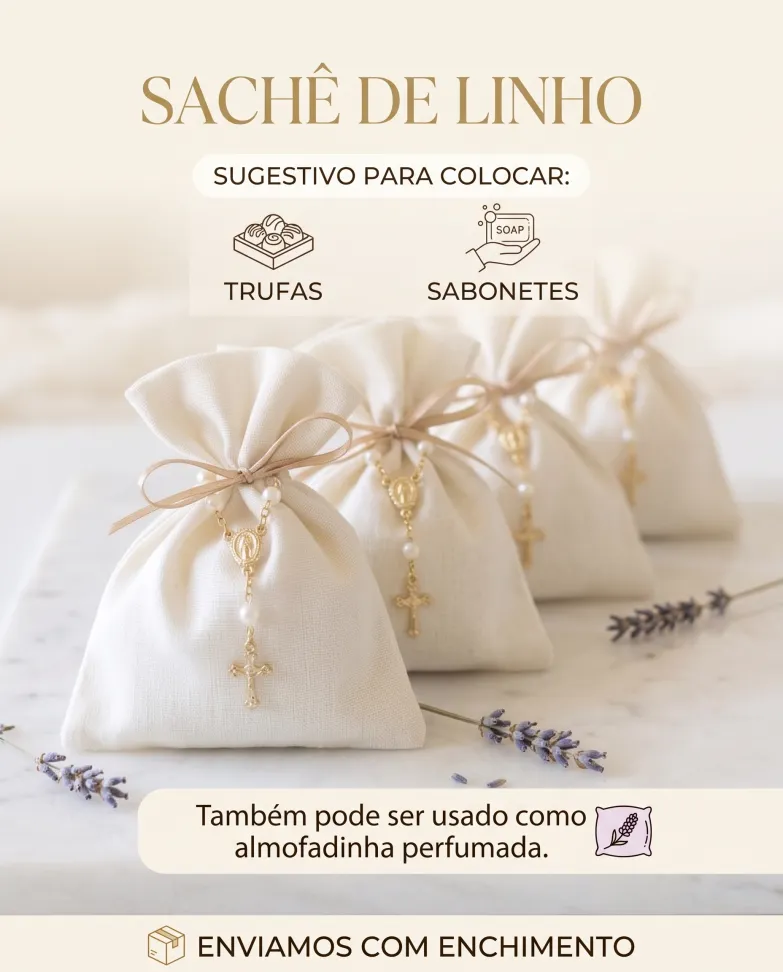 CAIXA CONVITE - MDF tampa acrílico, porta retrato, vela 150g, sachê de linho | Batizado, Crisma, Casamento - #5
