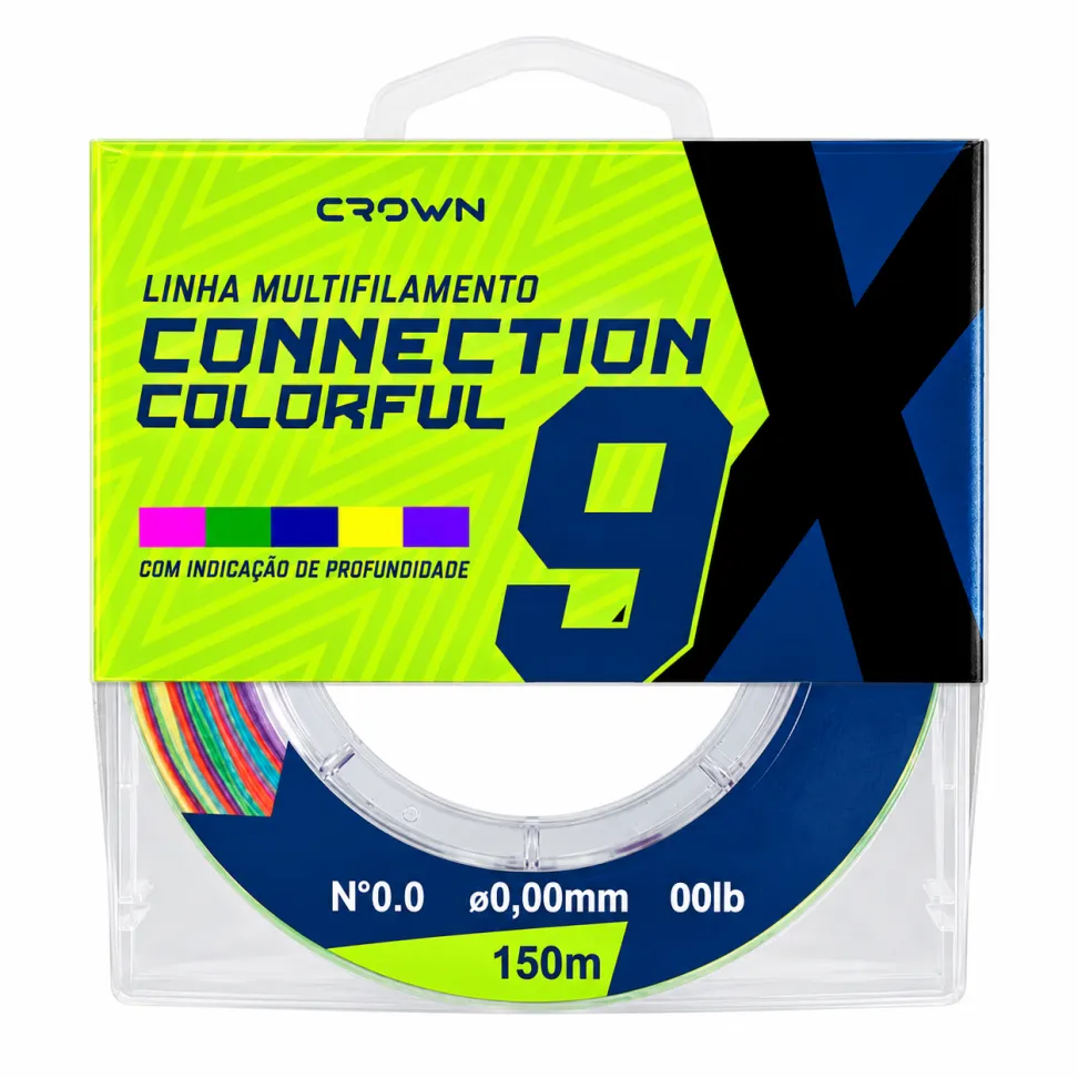 Linha Multifilamento Crown Connection 9X Colorfull 150m - #1