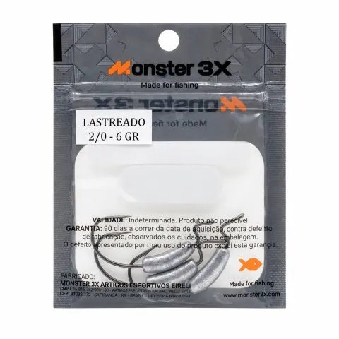 Anzol Monster 3X Offset Lastreado M3X PRO