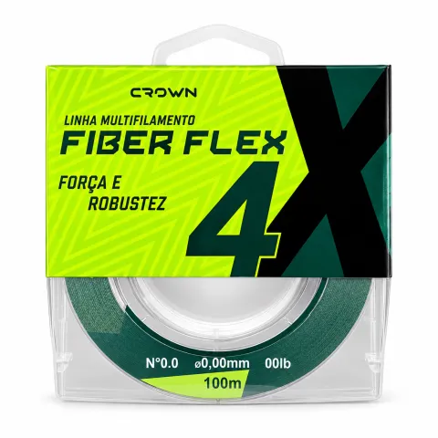 Linha Multifilamento Crown Fiber Flex 4X 100m