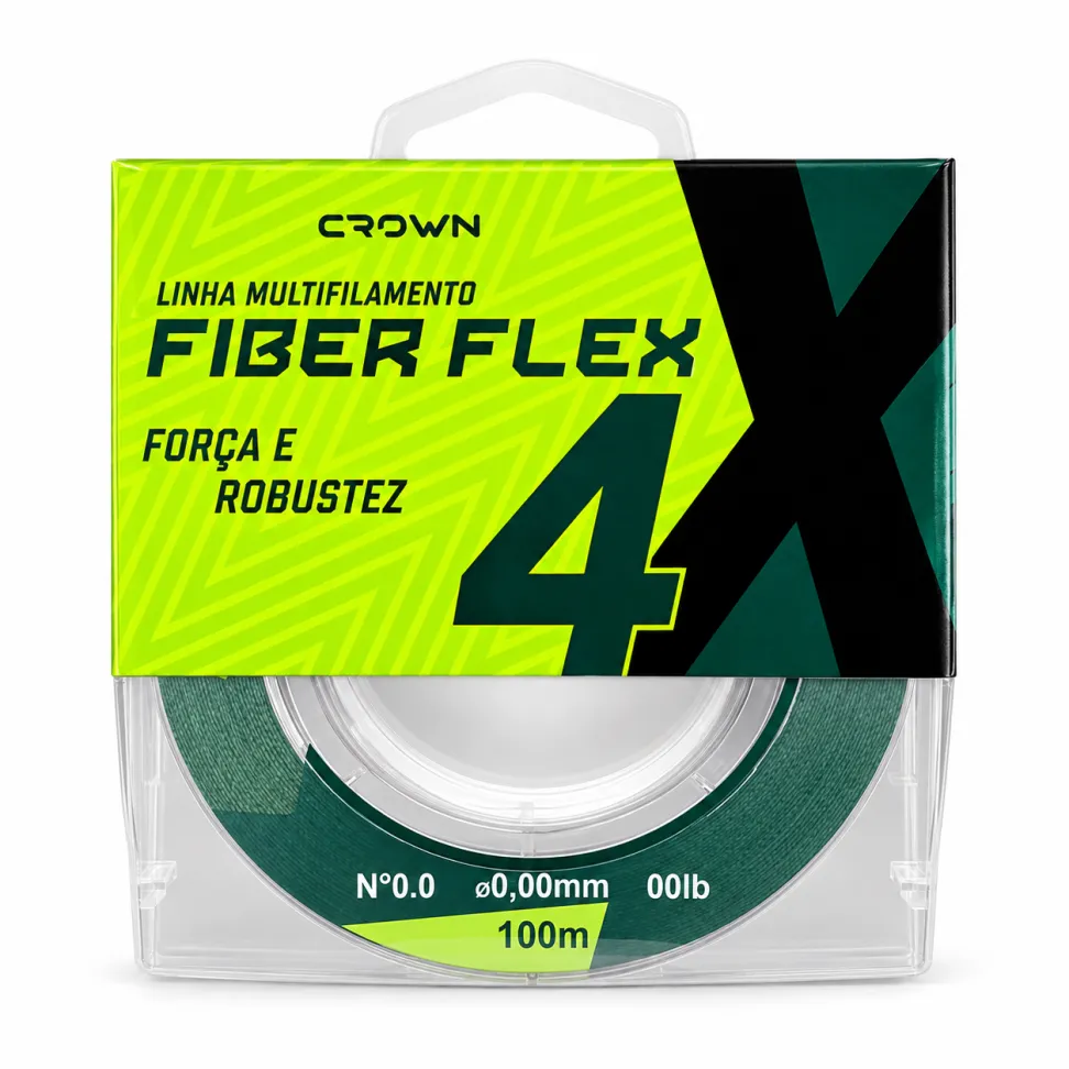 Linha Multifilamento Crown Fiber Flex 4X 100m - #1